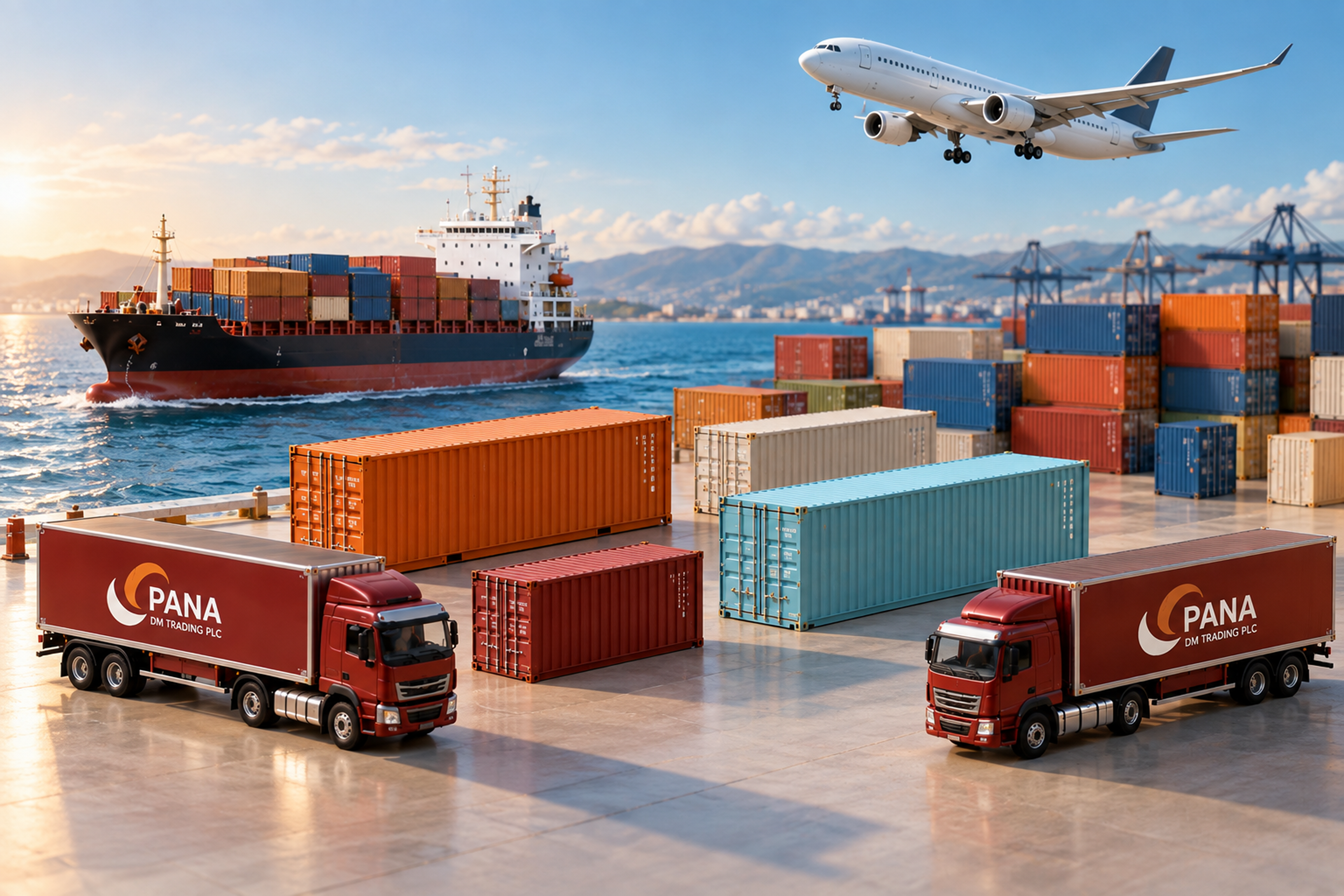 Pana Import, Export and Distribution logistics network